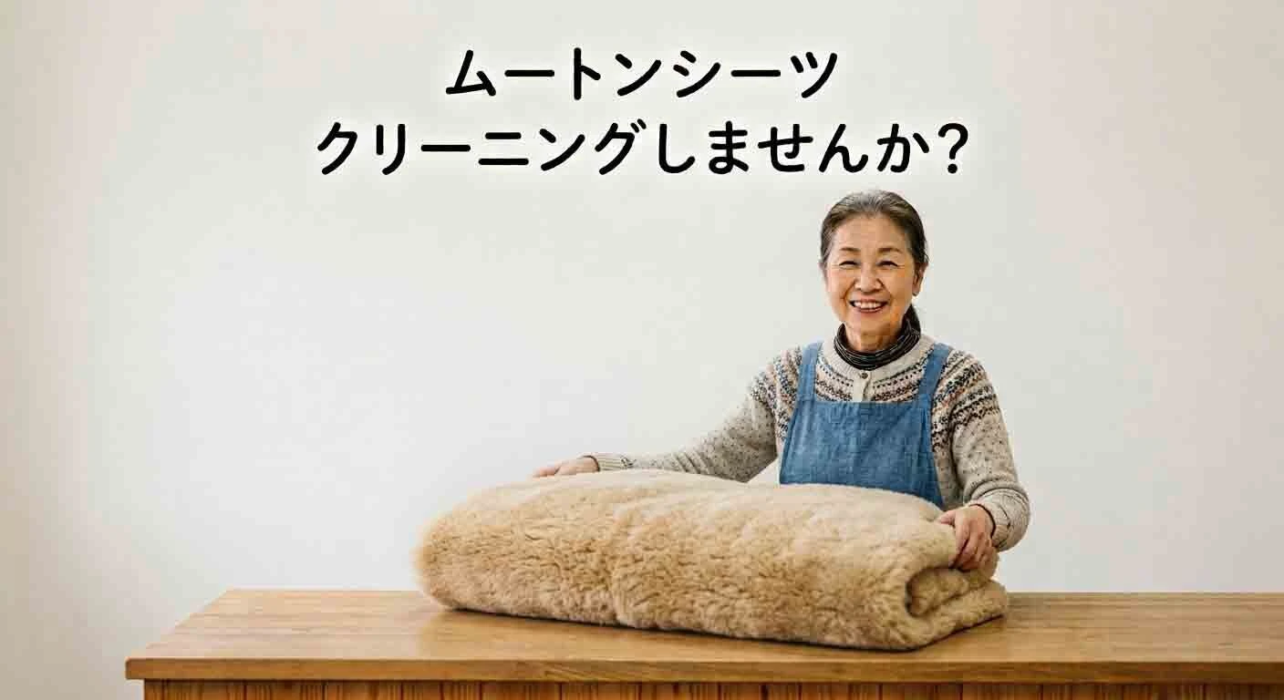 大切なムートンシーツ、へたっていませんか？職人が1枚1枚丁寧に蘇らせます